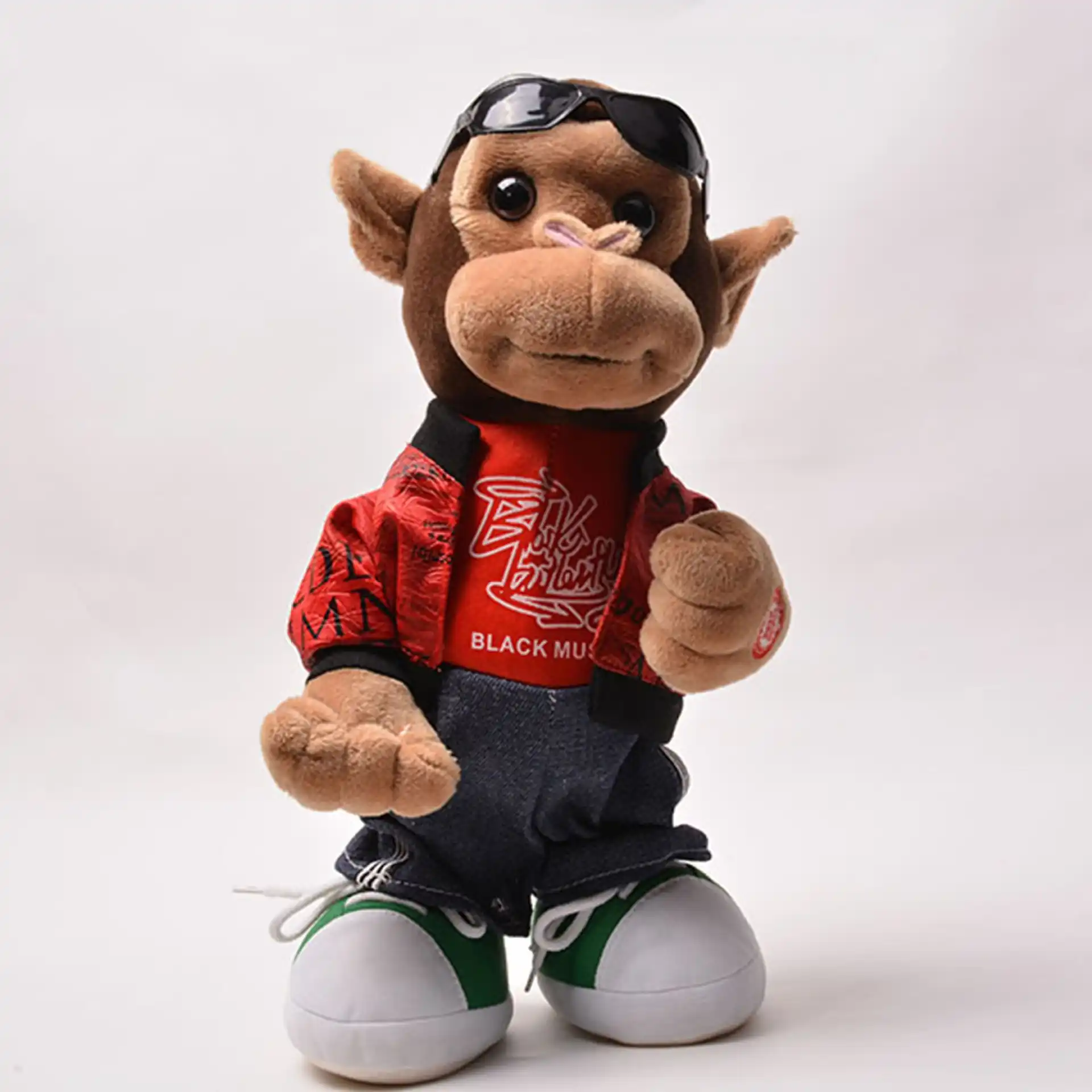 interactive monkey plush toy