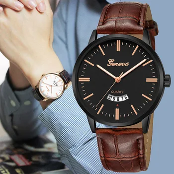 Top Brand Watches Men Luxury Geneva Fashion Leather Band Ultra Thin Watches Men Classic Quartz Men's Date Wrist Watch Hodinky
Top Brand Watches Men Luxury Geneva Fashion Leather Band Ultra Thin Watches Men Classic Quartz Men's Date Wrist Watch Hodinky