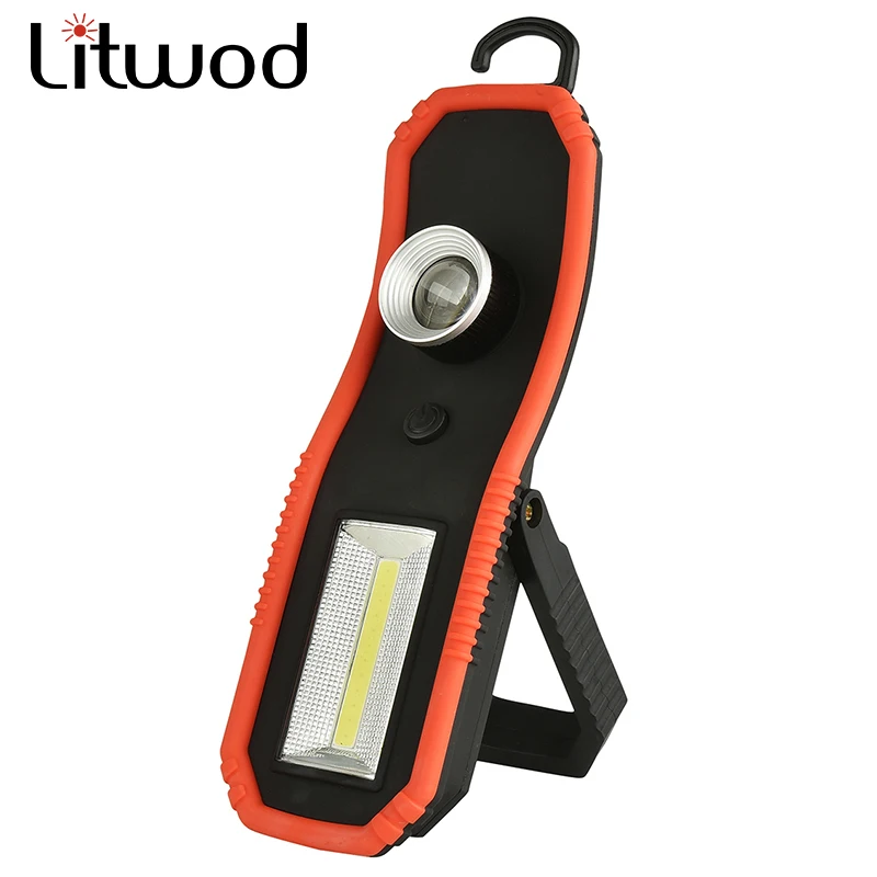 

Z20918 Litwod LED Flashlight XML-Q5 + COB 2000LM magnetic Zoomable lantern waterproof Torch for Camping Working portable light