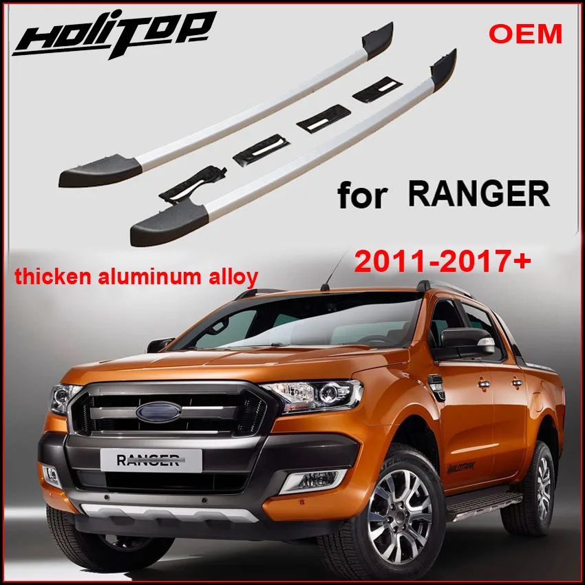 

Hot Roof rack rail roof bar for Ford Ranger 2011-2020,best aluminum alloy,fix by screws instead of cheap glue, guarantee quality
