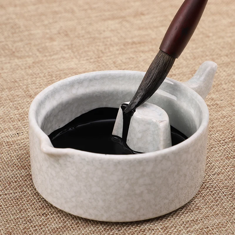 1 piece,Ceramic Ink Dish Paint Plate Chinese Calligraphy Chinese Painting Art School Supplies