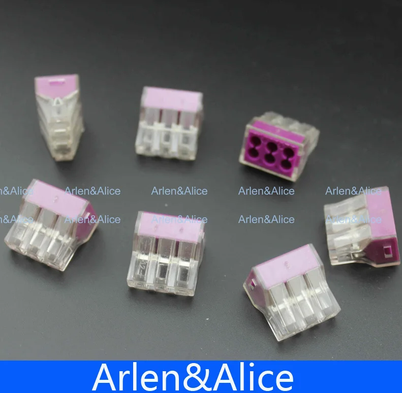 

100PCS PCT-106 Push wire wiring connector For Junction box 6 pin conductor terminal block