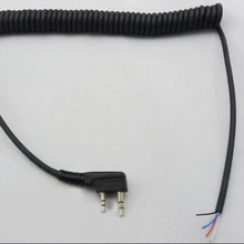 10x4 Провода Динамик MIC Микрофон плечо ручку Шнур кабель для 2 Булавки Kenwood Радио tk-349 tk-350 tk-353 tk-360 tk-370g