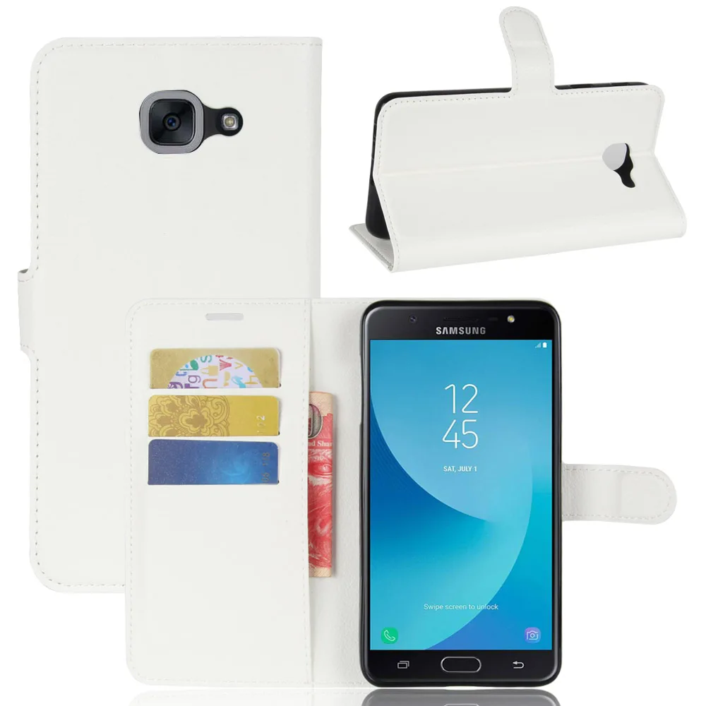 Для Samsung Galaxy J7 MAX SM-G615F чехол силиконовый роскошный Флип кожаный Оригинальный