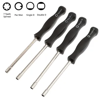 

4Pcs 2 Cycle Carburetor Adjustment Tool Carburetor Screwdriver Hand Tools Pac Man/Single D/Double D/7 Teeth Splined Screwdriver