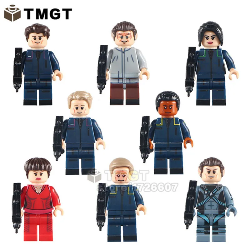 

Single Uhura Enterprise Spock Kirk Leonard McCoy Scott Lucas s Building Blocks Toys for children Christmas gifts