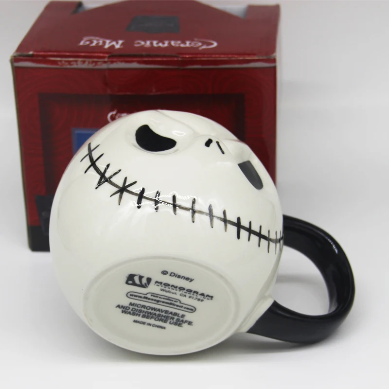 Джек Скеллингтон кружка, "Кошмар перед Рождеством" мультфильм фарфоровая кружка для кофе творческие рождественские чашки чая