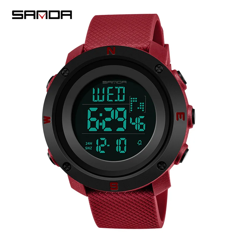 SANDA женские спортивные часы Reloj Mujer силиконовый ремешок Montre Femme 2018