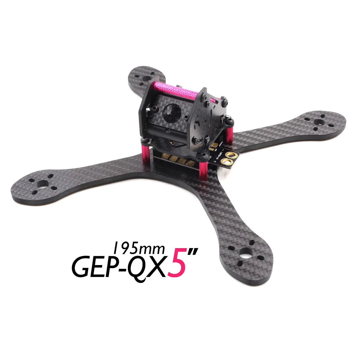

GEP RC GEP-QX5 195mm 3K 4mm Carbon Fiber FPV Frame with XT60 PDB for FPV Racing Quadcopter