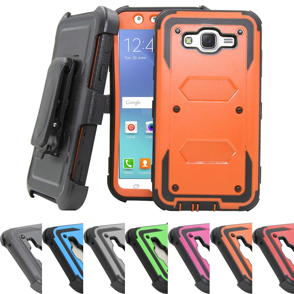 

Heavy Duty Hybrid Armor Case With Belt Clip Holster Phone Cover For Samsung Galaxy J7 Neo J701M / J7 Nxt J701F / J7 Core SM-J701