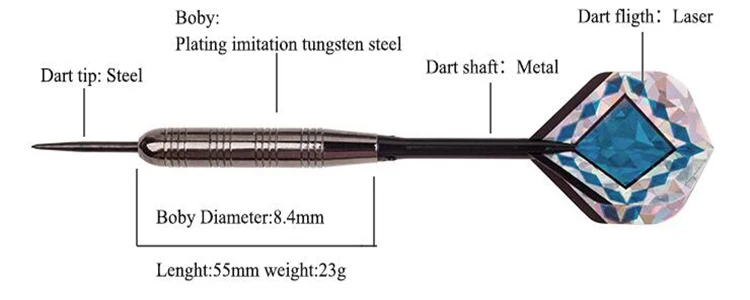3 шт./компл. медные профессиональные дротики 20 г 22 г 23 г 24 г 25 г 26 г розовое золото Цветные дротики со стальными наконечниками с лазерными красными древки для Дартса 8 цветов