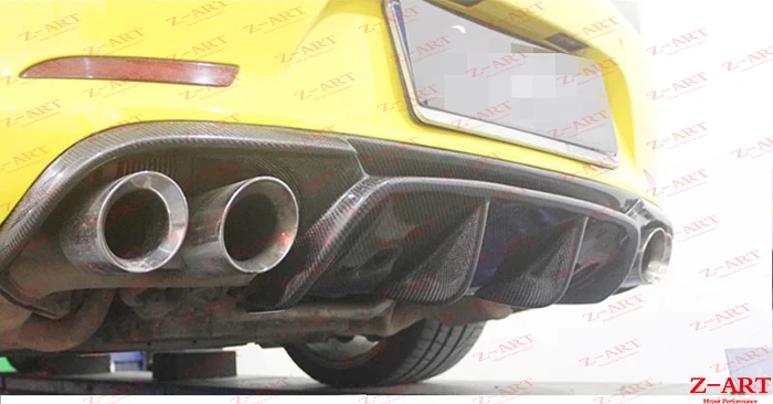Z-ART задняя губа из углеродного волокна для Porsche 911 991 задний диффузор из углеродного волокна для Porsche 991,1 911 2012- карбоновый распылитель