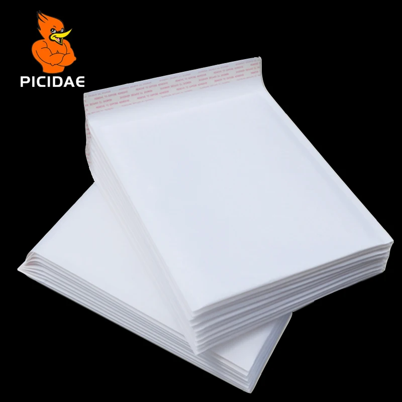 

White Bubble Protection Waterproof Buffer Anti-fall Pe Packaging Bag Kraft Paper Logistics Courier Package Envelope Poly Mailer