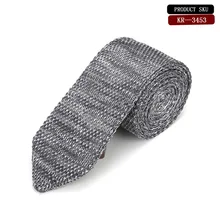 Тонкий дизайнерский мужской вязаный галстук узкий тонкий галстук