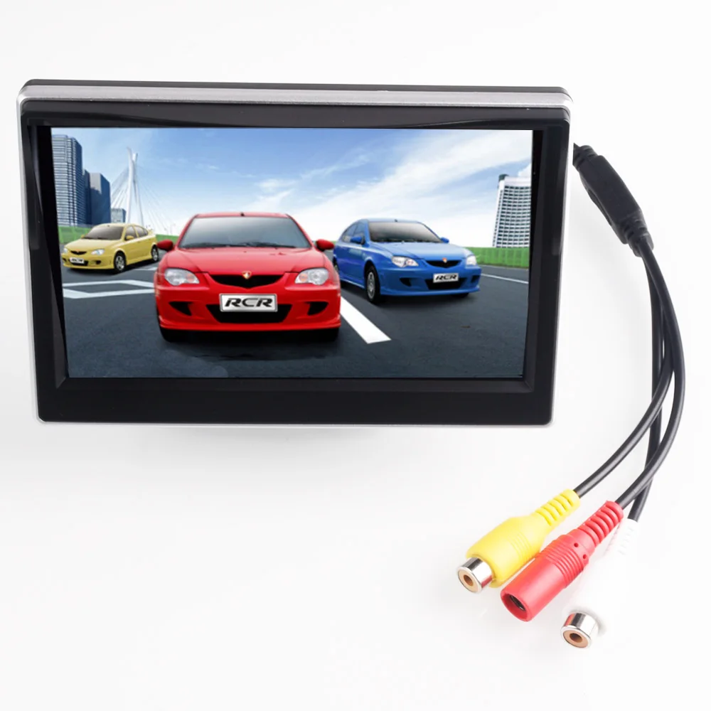 5.0'' Car LCD TFT Color Monitor Screen For Car Reverse Rearview Camera