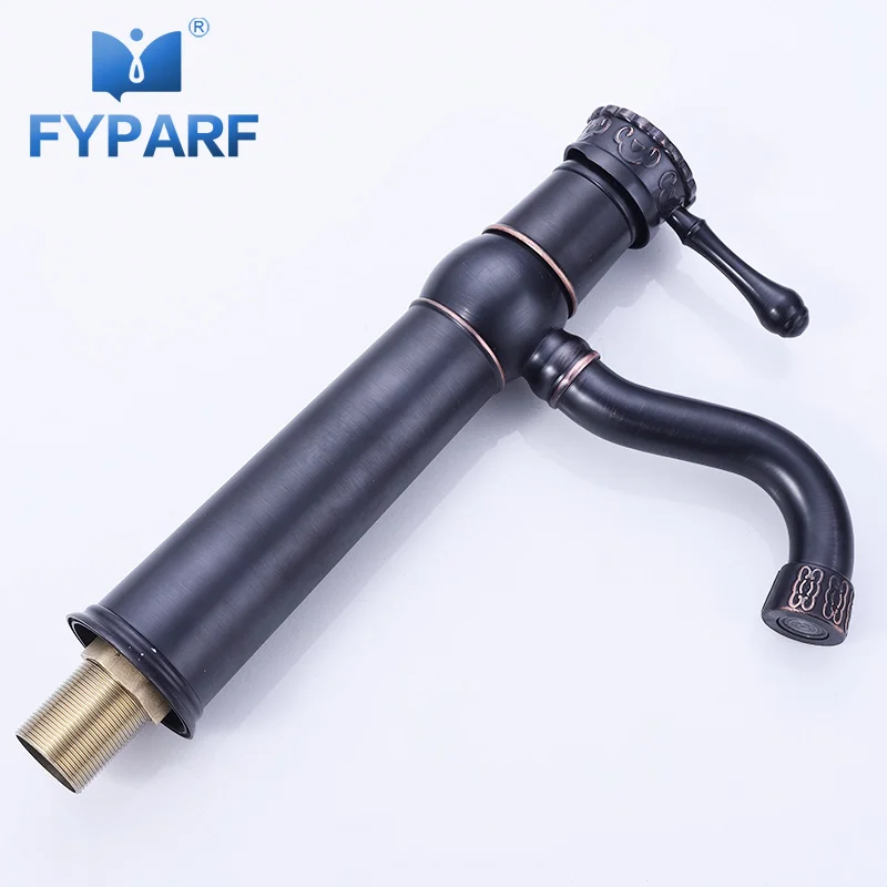 FYPARF الحمام الحنفية الساخن الباردة صنبور بالوعة الصلبة النحاس الحنفيات الحمام بالوعة خلاط صنابير المياه الحمام بالباطل الصين