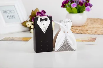 

Paper Folding Bride&Groom Wedding Favour Party Candy Packing Box