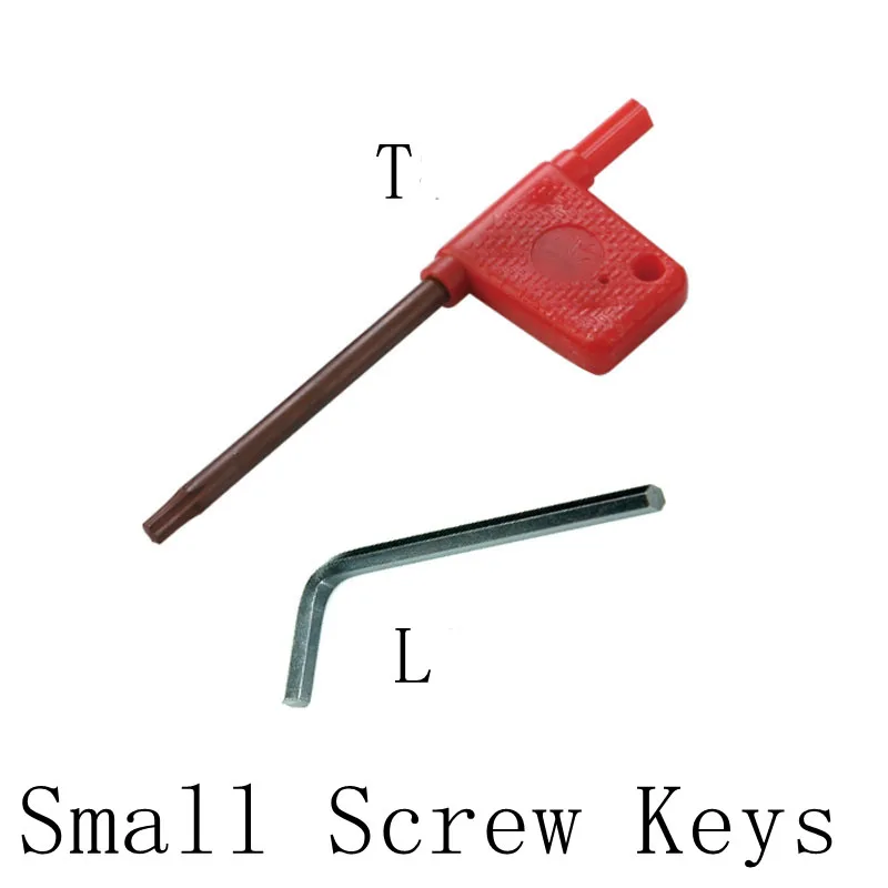 

5piecesCNCHexagonal wrench key L2/2.5/L3L4L5mm tool bolt handle T6 T7 T8 T10 screw for NC tool fittings