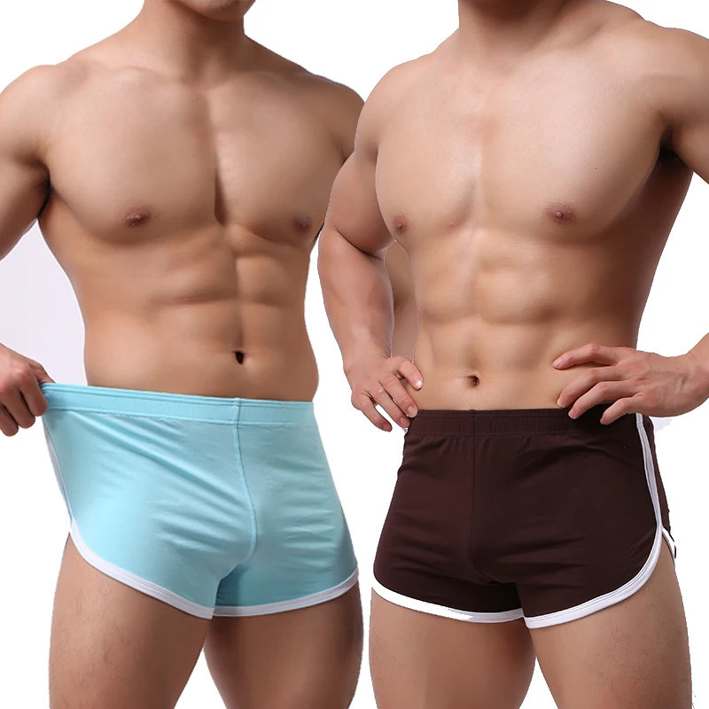 Mens Low-rise Running Tight Shorts Sexy 