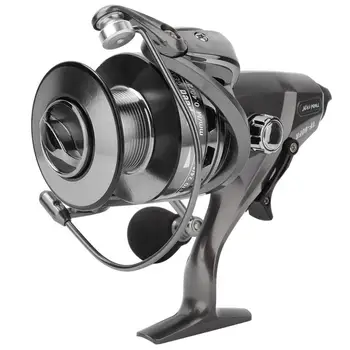 

HURRISE 4.3:1/6.3:1 Dual-speed Carp Fishing Reel Metal Heavy Duty Spinning Fishing Reel Wheels Double Line Cups Wheel