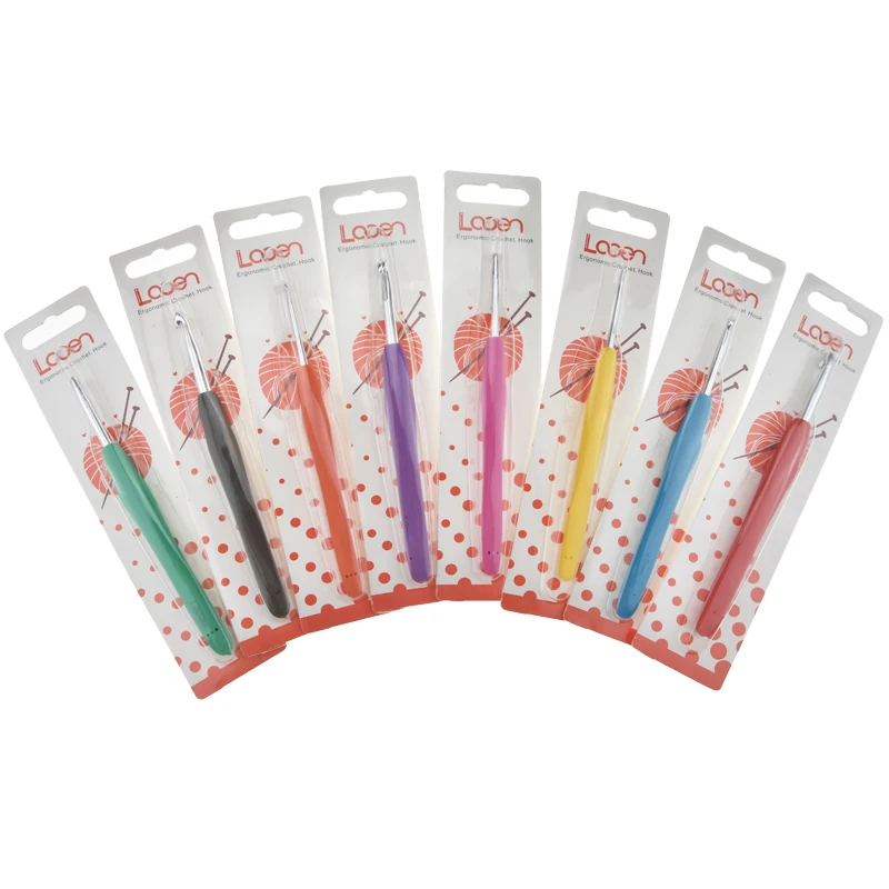 

2.0~6.0mm 1pcs Multicolor Crochet Hook Soft Handle Crochet Needle Yarn Weave Knitting Hooks Needle For Women DIY Yarn Craft Tool