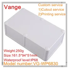 2 шт./лот закачиваемая форма коммутационная коробка 161,5*94*51 мм IP68 Водонепроницаемый ABS пластиковая распаечная коробка корпус DIY для промышленного контроля