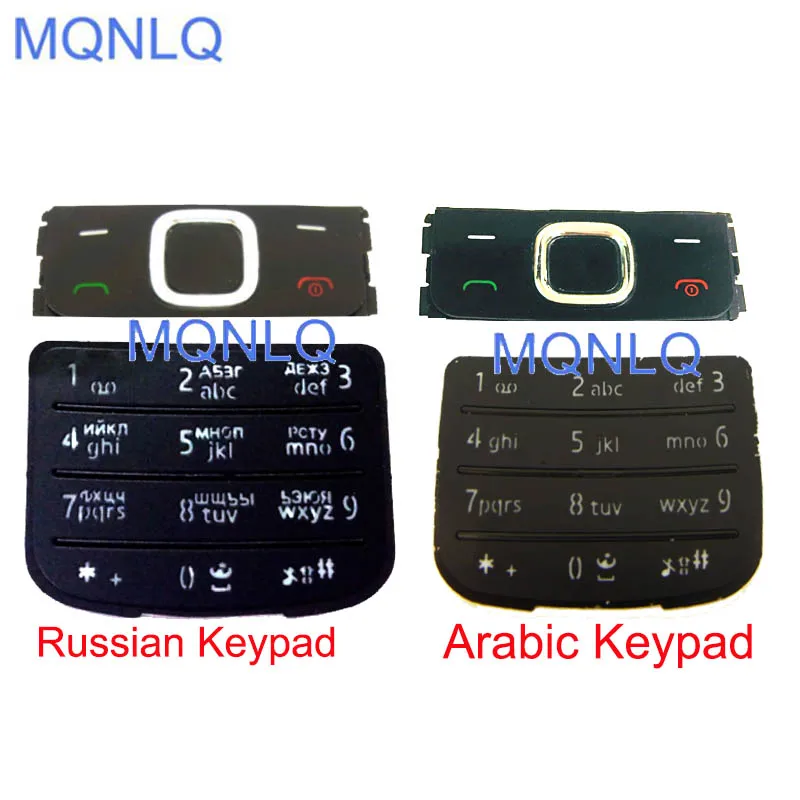 MQNLQ для Nokia 6700 классический корпус кнопочный мобильный телефон 6700C клавиатура на замену золотой серебряный черный клавиатура с русским шриф...