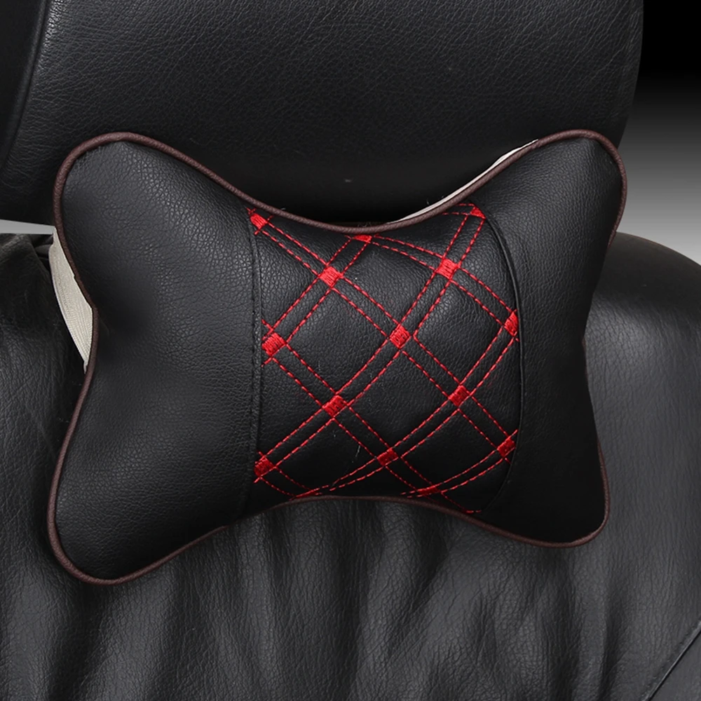 

1pcs Car neck pillow styling for Skoda Toyota Kia Honda Chevrolet Mazda Suzuki Volvo Nissian Ford Fiat Jeep Dacia LAND-ROVER UAZ