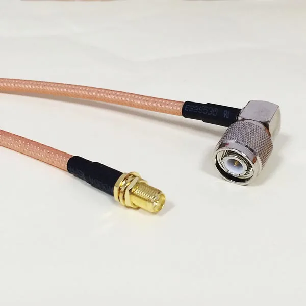 

High quality low-attenuation RP-SMA Female Jack Connector Switch TNC Right Angle Male Plug Connector RG142  50CM 20"  Adapter