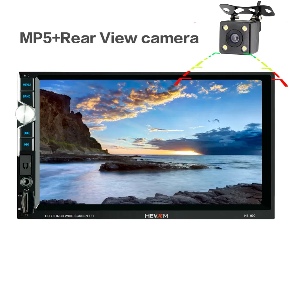 Автомобильный 7 дюймовый Bluetooth MP5 плеер hands free двойной слиток MP3 d машина для