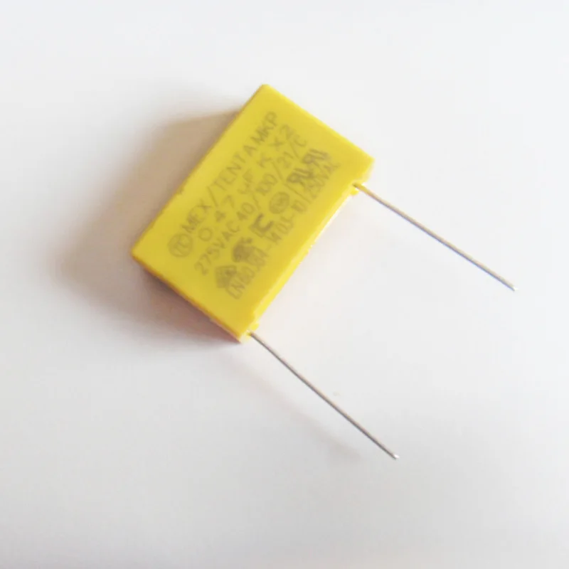 

Конденсатор безопасности 20 шт./лот X2 275VAC 0,47 мкФ 470nF 474K Pin 22 мм
