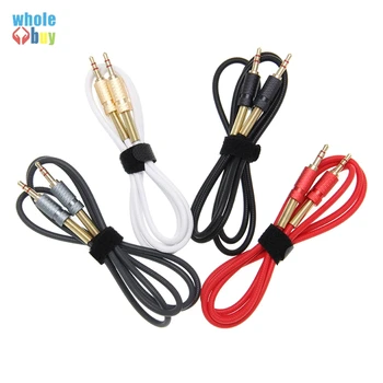 

High quality Jack 3.5mm TPE AUX Audio Cable 3.5MM Male to Male Cable For Phone Car Speaker MP4 Headphone 1M 500pcs/lot