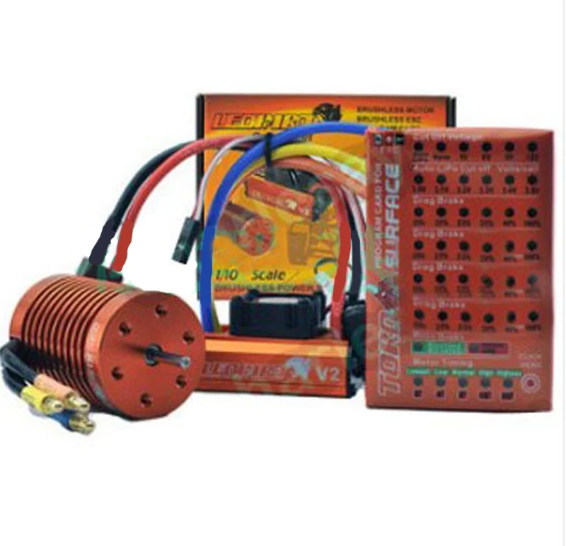 

SKYRC Leopard 60A ESC 9T/10T/12T/13T Brushless Motor 4370KV RC Programming Card Suitable for 1/10 RC Model Cars