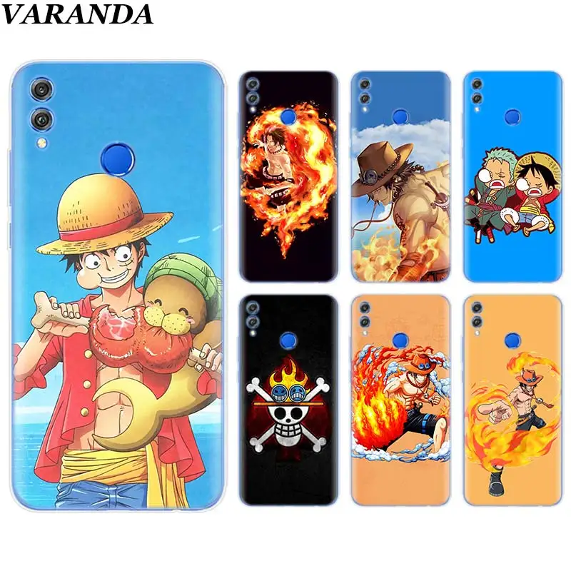 

One Piece D Ace Silicone Soft Case for Huawei Honor 8X 8C 8S 8A 9 10 Lite 20i View 20 Y6 Y7 Y9 2019 Case Coque