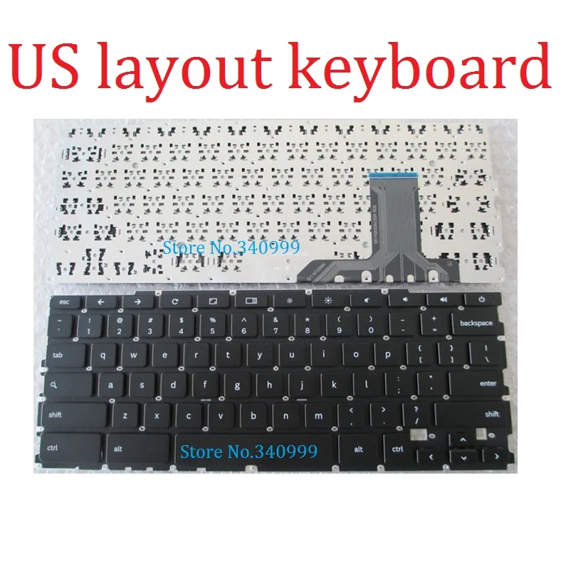 free shipping New US keyboard For Samsung Chromebook 550 series XE550C22 XE303C12 No FRAME US Black