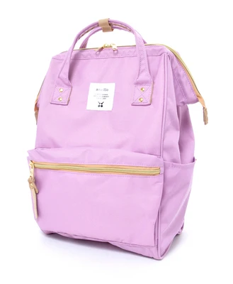 Модный школьный рюкзак anello, высокая парусиновая посылка с принтом, Женский брендовый цветной рюкзак - Цвет: PINK