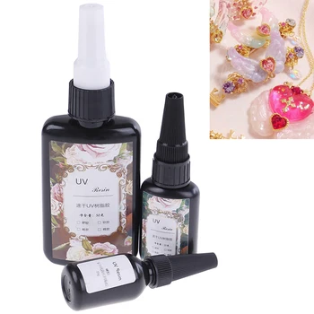 

UV Resin Ultraviolet Curing Resin Solar Cure Resin Sunlight Hard Transparent Clear Glue DIY Jewelry Making Accessories 1Pcs