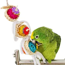 Интересные попугай игрушки для домашних птиц укусы восхождения игрушки-Жвачки забавные Висячие Cockatiel Parakeet Качели Попугай декоративная птичья клетка товары для домашних животных