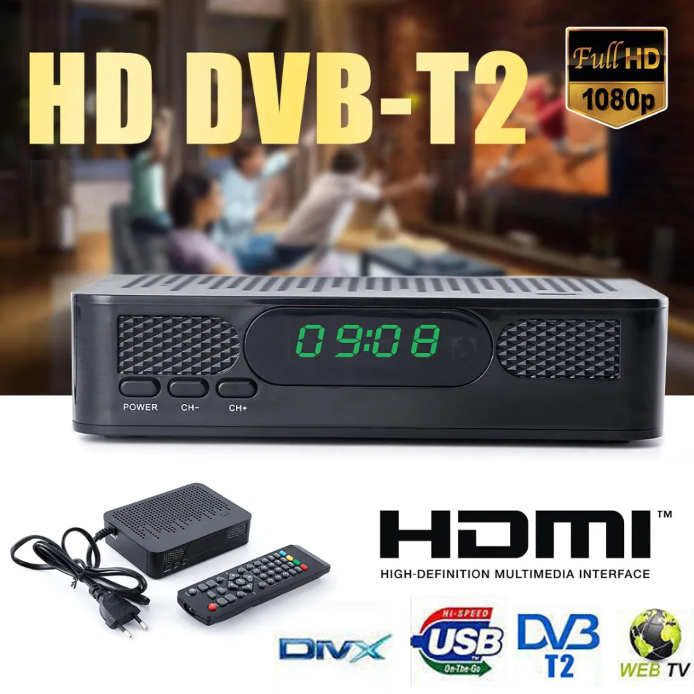 DVB T2-K3 Digital TV Terrestrial receiver Set top box FTA H.264 WIFI Terrestrial TV Receiver Support single and multiple PLPS