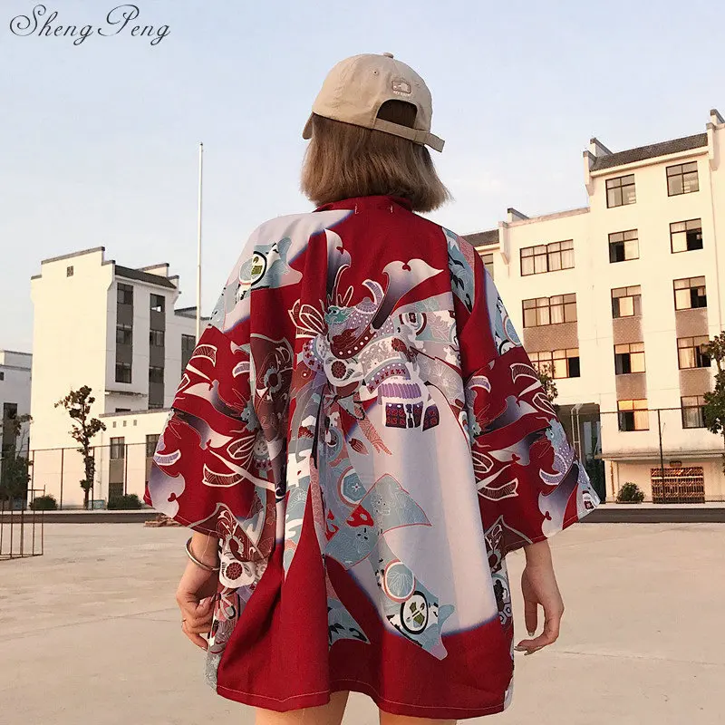 Yukata женский кимоно кардиган рубашка harajuku kawaii стиль Kimonos женская блузка obi haori летняя куртка для езды Повседневная G105