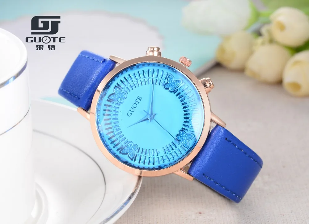 2017 мода повседневная роскошные женщины часы известная марка кристалл 4 цвет butterfly