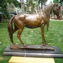 Horse xf animal head real pure Brass statues sculpture copper crafts home accessories business gift Arts decoration craft Home