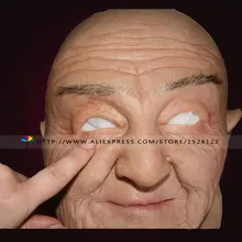 

NEW 2016 !Top quality masquerade / realistic silicone mask/ halloween masks/ full face party/masks/Artwork elderly mask