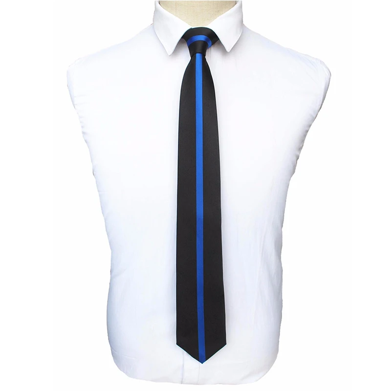 thin blue line necktie
