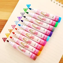 12/18/24/36 цветов воды-цветные ручки Комплект детский сад краска Использование