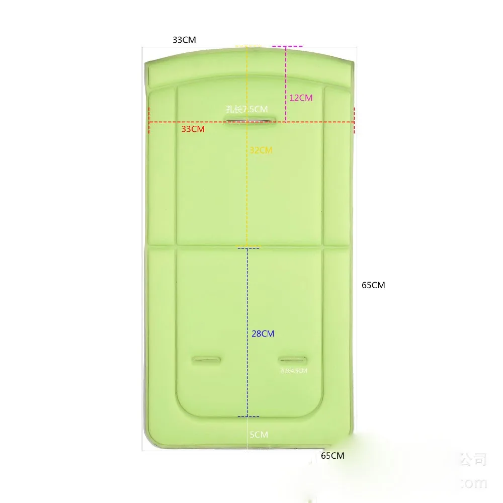 Kidadndy коляски углубления Pad Багги коляска лайкра Подушка для стула толстые Радуга четыре аксессуары WMC9702R
