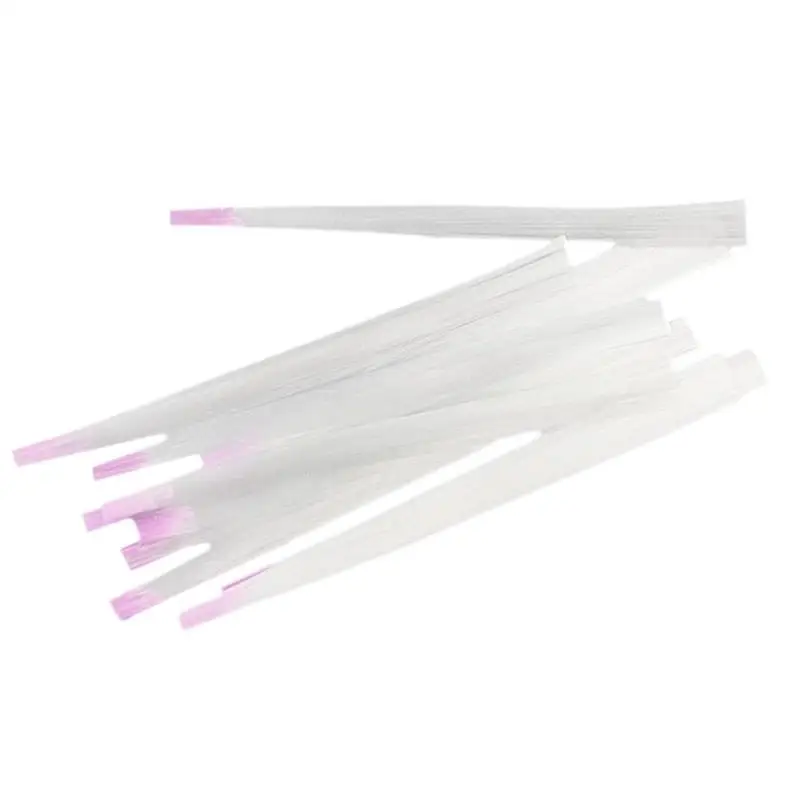 Rose Red 10pcs/set Nail Extension Nail Form Fiberglass for UV Gel DIY Nails Building Extension Tips Nail Form Tool - Color: Rose Red