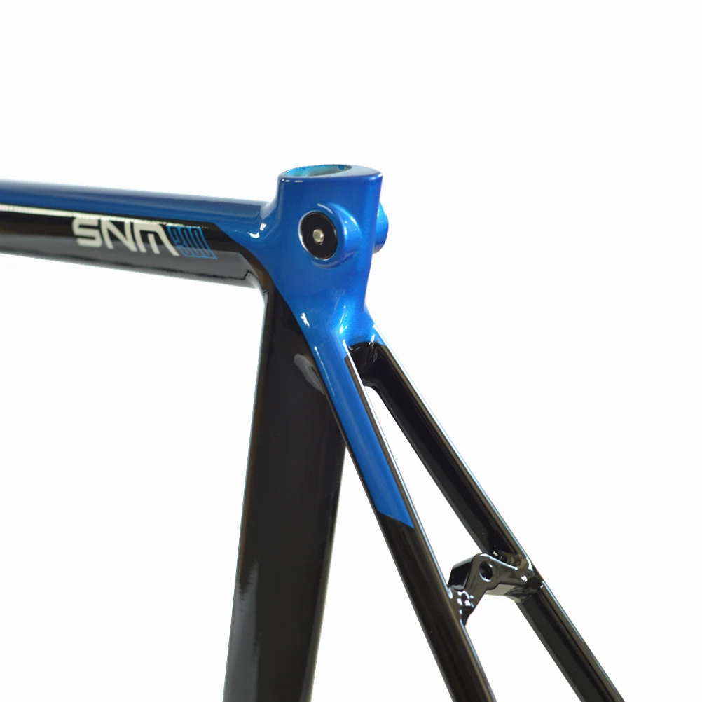 Cheap TSUNAMI Aluminium Broken wind Fixed Gear Frameset Fork 700c x 52cm 54cm Fixie frame Track High Quality Bicycle Parts SNM300 9