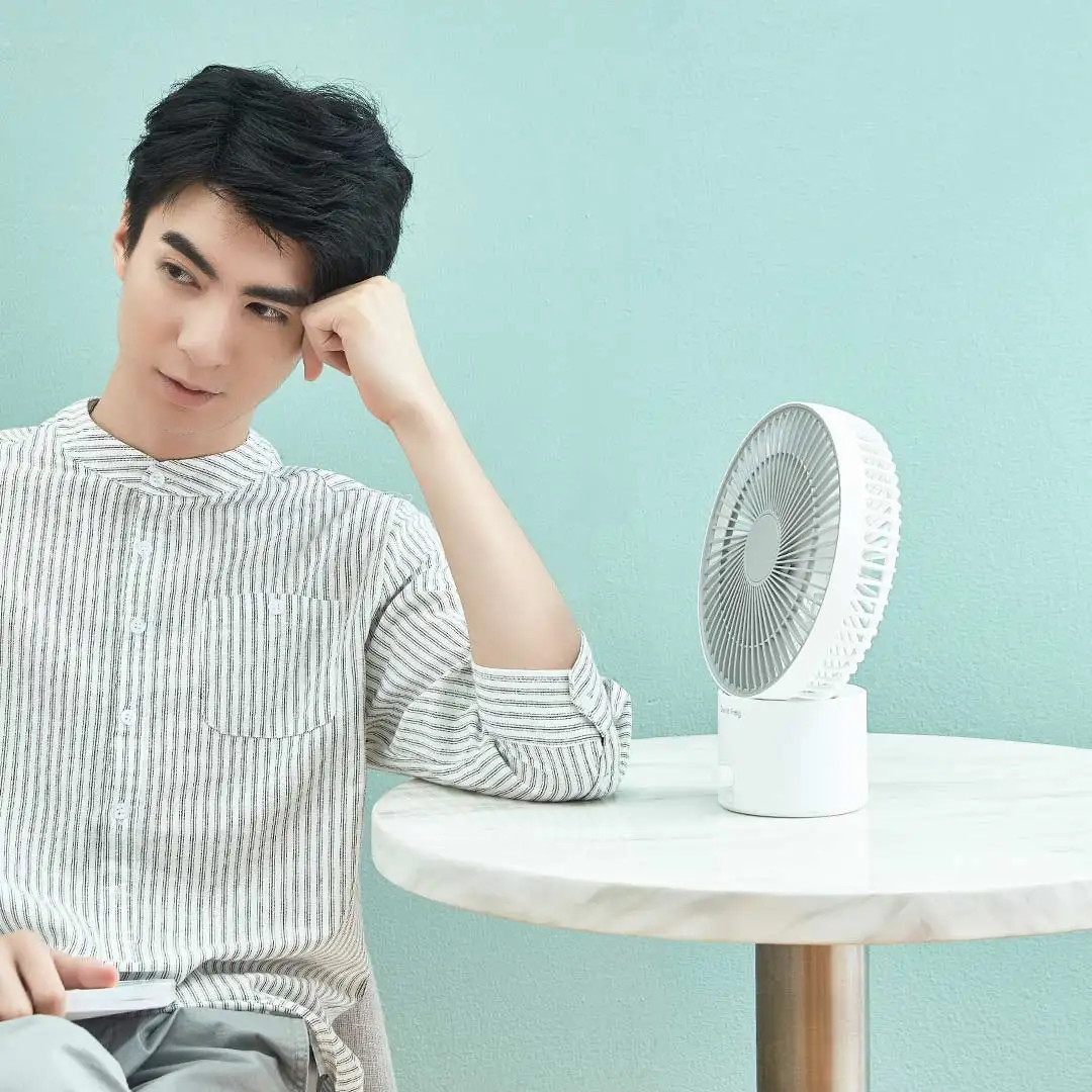 YOUPIN Smartfrog 8inch Air Circulation Desktop USB Fan 120 Rotatable 8 Modes Wind Speed Cooling Fan Outdoor Travel