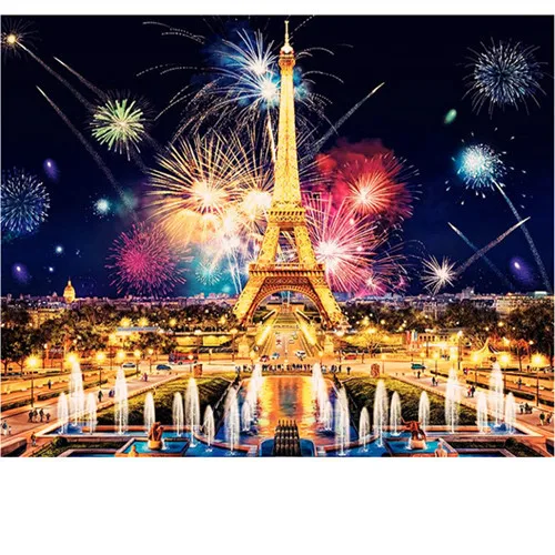 NEW DIY Diamond Painting Needlework tower 5D full Embroidery Cross Stitch SquareRound Rhinestone Home painting Wedding | Дом и сад